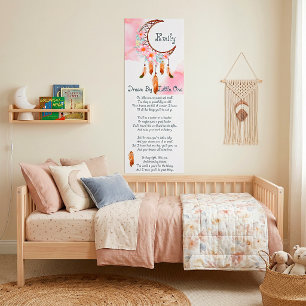 Personalisierter Traumfänger für Kinder mit Gedich Poster