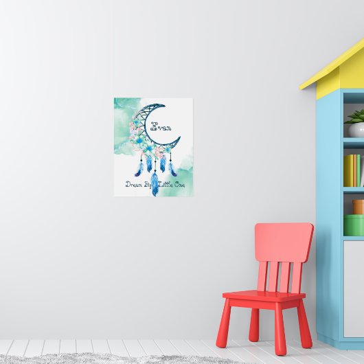 Personalisierter Traumfänger für Kinder Poster (Kinderzimmer 1)
