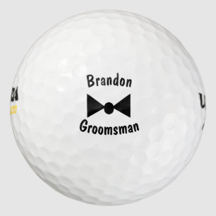 Personalisierter Trauzeuge Bowtie Golf Balls Golfball