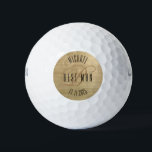 Personalisierter Trauzeuge Brushed Gold Golfball<br><div class="desc">Machen Sie Ihren eigenen,  maßgeschneiderten Golfball. Personalisieren Sie dieses Design mit Ihrem eigenen Text. Sie können dieses Design weiter anpassen,  indem Sie den Link "Weitere Anpassung" auswählen,  falls gewünscht.</div>