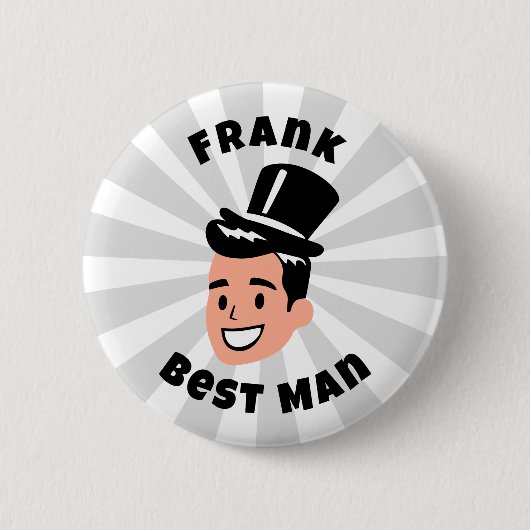 Personalisierter Trauzeuge Button (Vorderseite)