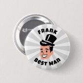 Personalisierter Trauzeuge Button (Vorne & Hinten)