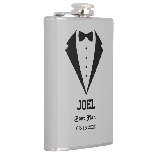 Personalisierter Trauzeuge Flachmann (Rechts)