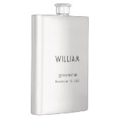 Personalisierter Trauzeuge Geschenk mit Name & Hoc Flachmann (Rechts)