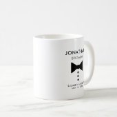 Personalisierter Trauzeuge Geschenk Moderne Tuxedo Kaffeetasse (VorderseiteRechts)