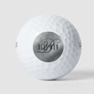Personalisierter Trauzeuge Gestrickt Silber Golfball