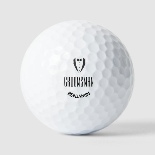 Personalisierter Trauzeuge Golfball (Vorderseite)