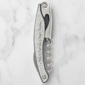 Personalisierter Trauzeuge Kellnermesser (Rückseite)