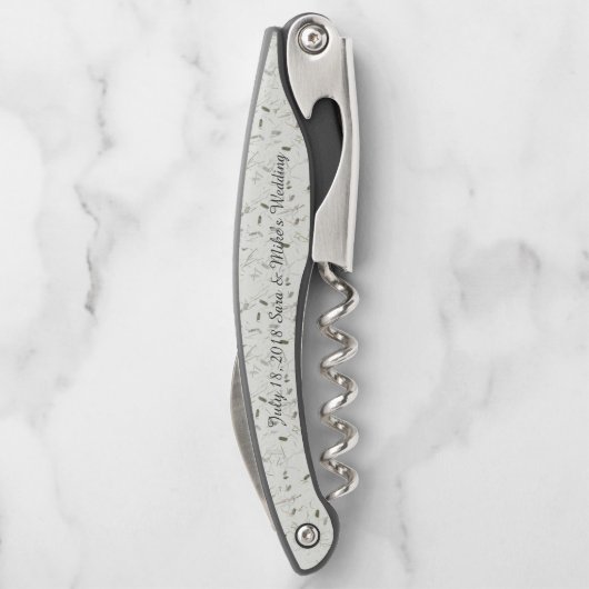 Personalisierter Trauzeuge Kellnermesser (Rückseite)