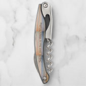 Personalisierter Trauzeuge Kellnermesser (Rückseite)