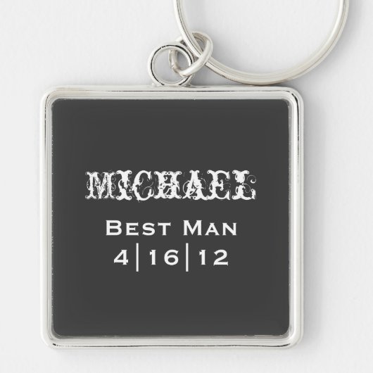 Personalisierter Trauzeuge Schlüsselanhänger (Vorne)