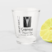 PERSONALISIERTER TRAUZEUGE WEDING PARTY SHOT GLASS SCHNAPSGLAS (Vorderseite)