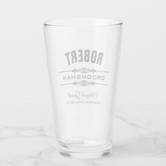PERSONALISIERTER TRAUZEUGE WEDING PARTY TUMBLER GL (Rückseite)