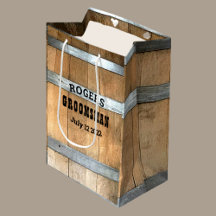 Personalisierter Trauzeuge Whiskey Barrel