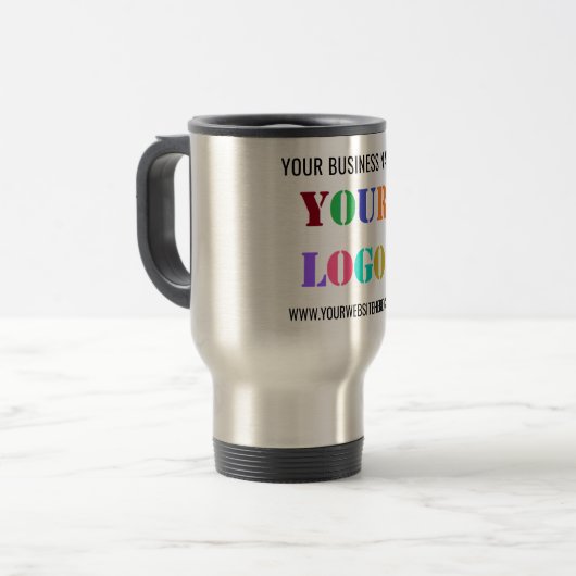 Personalisierter Travel-Mug für benutzerdefinierte Reisebecher (Vorderseite Links)