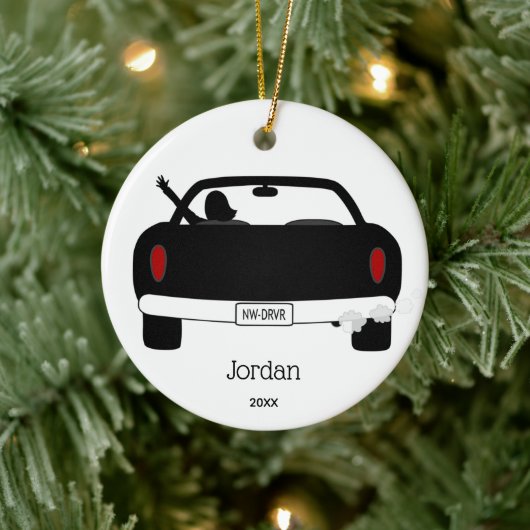 Personalisierter Treiber Keramik Ornament (Baum)