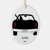 Personalisierter Treiber Keramik Ornament (Rechts)