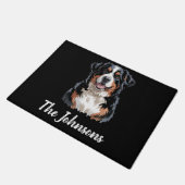 Personalisierter Trendiger Berner Sennenhund Fußmatte (Schrägansicht)