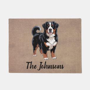 Personalisierter Trendiger Berner Sennenhund  Fußmatte