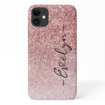 Personalisierter trendiger Rose Gold Glitzer