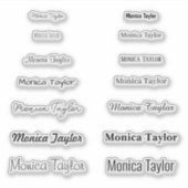 Personalisierter Trendname Aufkleber (Vorderseite)