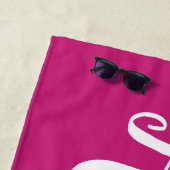 Personalisierter Trendy Script Individuelle Name C Strandtuch (Beispiel)