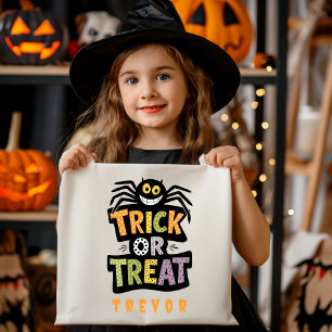 Personalisierter Trick oder Treat Halloween-Bonbbe Tasche