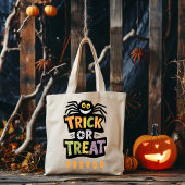 Personalisierter Trick oder Treat Halloween-Bonbbe Tasche