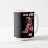 Personalisierter Trick-or-Treat Capybara Hexenumha Kaffeetasse (VorderseiteRechts)