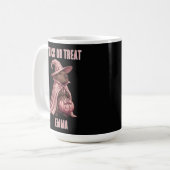 Personalisierter Trick-or-Treat Capybara Hexenumha Kaffeetasse (Vorderseite Links)