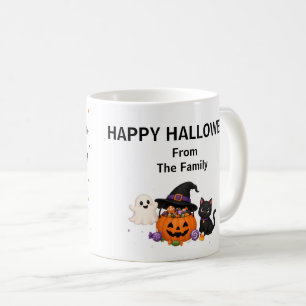 Personalisierter Trick-or-Treat-Halloween-Becher Kaffeetasse
