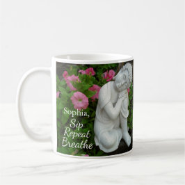 Personalisierter Trinke Atme Wiederhole Buddha Zen Kaffeetasse