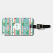 Personalisierter TropenGepäckanhänger Gepäckanhänger (Vorderseite horizontal)