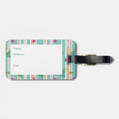 Personalisierter TropenGepäckanhänger Gepäckanhänger (Rückseite horizontal)