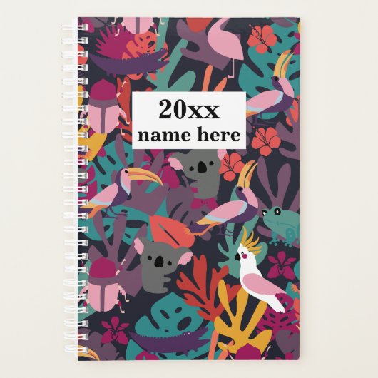 Personalisierter Tropenplaner Planer (Vorderseite)