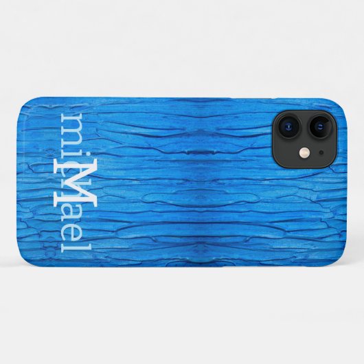 Personalisierter Tropfblauer Paint-Effekt Case-Mate iPhone Hülle (Rückseite (Horizontal))