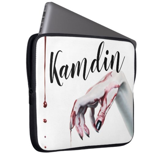 Personalisierter Tropfen-Vampir für Laptop-Gehäuse Laptopschutzhülle (Vorne Rechts)