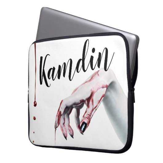 Personalisierter Tropfen-Vampir für Laptop-Gehäuse Laptopschutzhülle (Vorderseite Links)