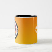 Personalisierter tropischer 12-Stufen-JubiläumsChi Zweifarbige Tasse (Mittel)