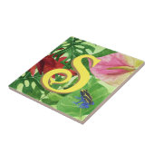 Personalisierter Tropischer Blätter Botanischer Ds Fliese (Seite)