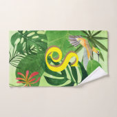 Personalisierter Tropischer Blätter Botanischer Ds Handtuch (Handtuch)