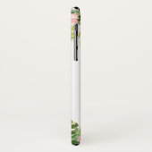 Personalisierter tropischer Blumenflamingo Case-Mate iPhone Hülle (Hinten/Links)