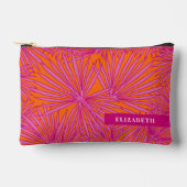 Personalisierter tropischer Palmblätterblättriger, Zubehörtasche (Vorderseite)