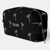 Personalisierter tropischer Palmen Individuelle Na Waschbeutel (Rechte Ecke)