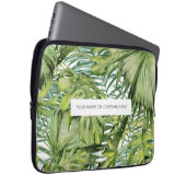 Personalisierter tropischer Palmenblätterschlauch Laptopschutzhülle (Vorne Rechts)