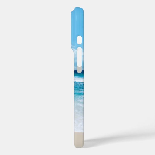 Personalisierter tropischer Sandstrand Case-Mate iPhone Hülle (Rückseite / Links)