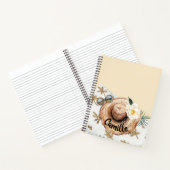 Personalisierter tropischer Strand Notizblock (Innenseite)