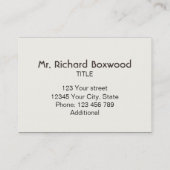 Personalisierter tropischer trockener Kaktus Visitenkarte (Rückseite)