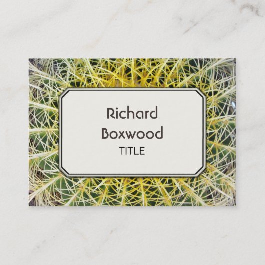 Personalisierter tropischer trockener Kaktus Visitenkarte (Vorderseite)