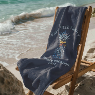 Personalisierter tropischer Urlaubssonne Strandtuch